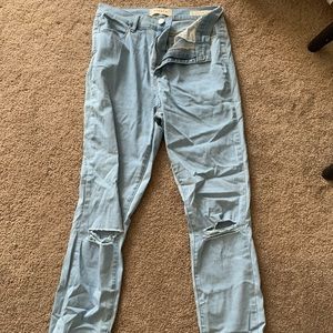 Light wash jeans